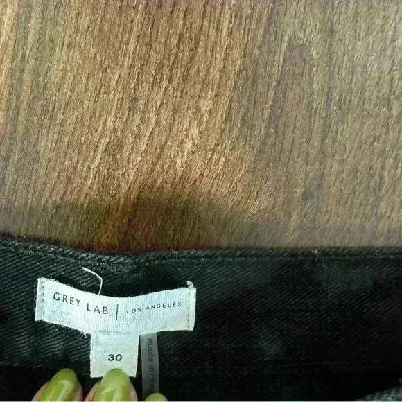 Criss cross wide-leg denim in black size L - Picture 4 of 9